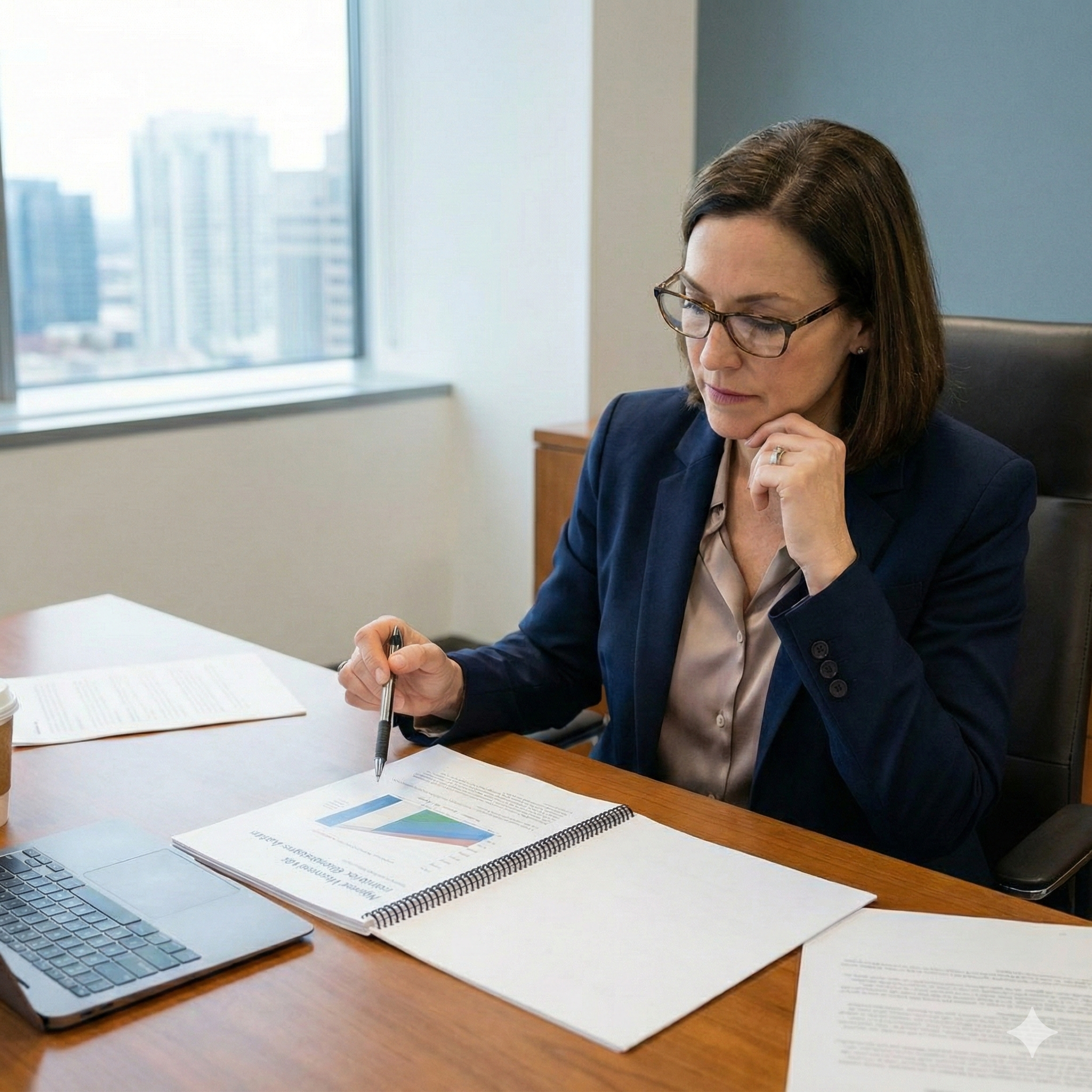 Advisor reviewing a clients portfolio